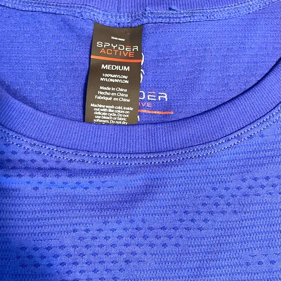 NWOT: Spyder Active Royal Blue Performance Tank - Picture 5 of 9